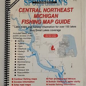 Sportsman's Connection Fishing Map Central NE Michigan